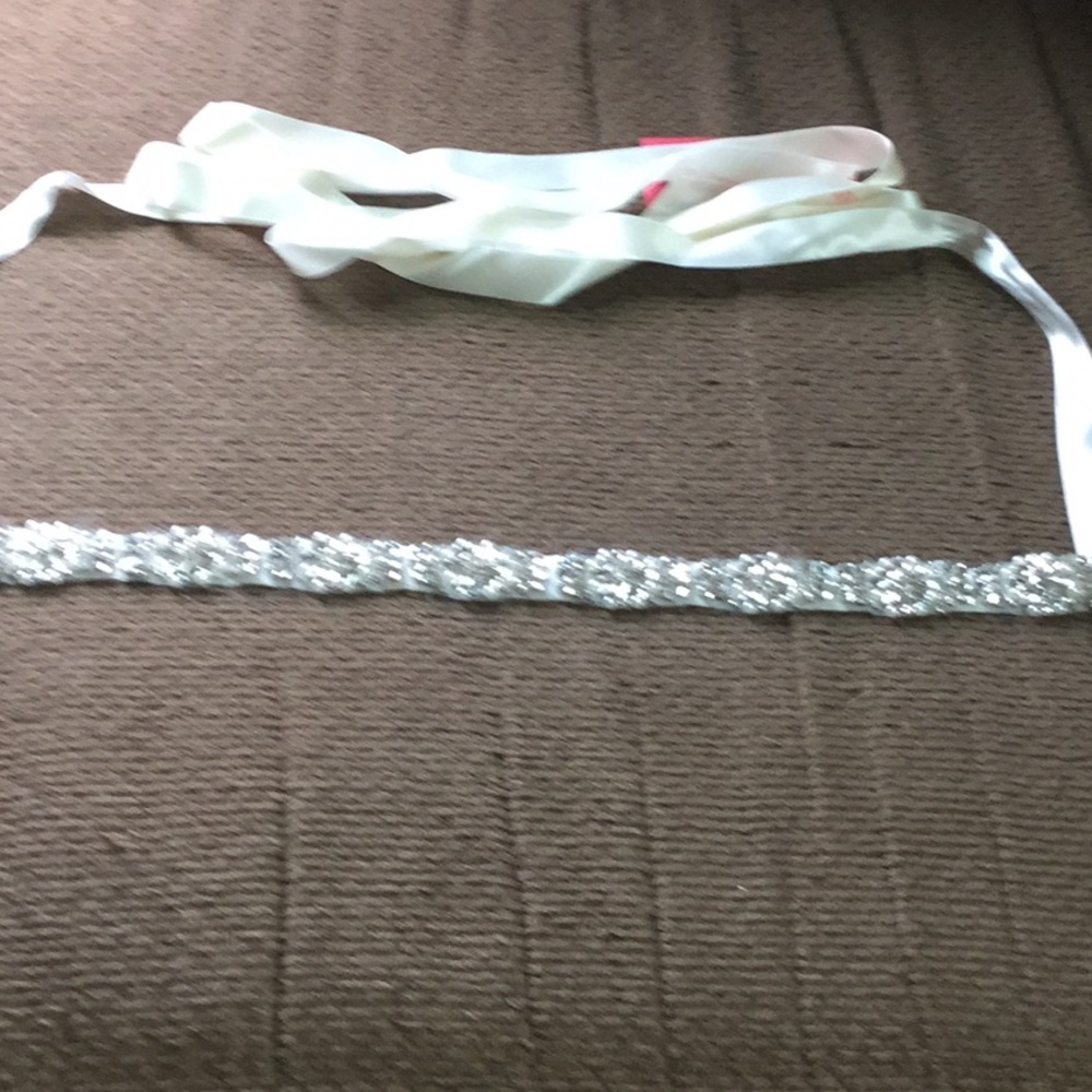 Rhinestone and pearl belt